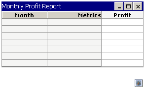 Example of adding and formatting a Grid/Graph title bar